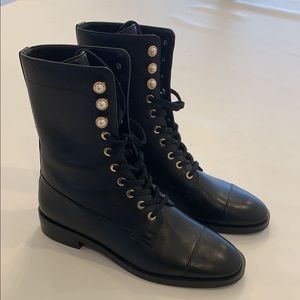 NWOT Stuart Weitzman combat booties.